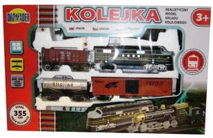 Dromader Kolejka średnia + tory 355cm 00508 - Pociągi dla dzieci - miniaturka - grafika 3