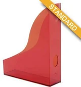 Pojemniki biurowe - Durable Pojemnik na czasopisma Basic czerwony transparentny DU164-03 - miniaturka - grafika 1