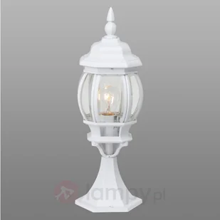 Brilliant Biała lampa cokołowa ISTRIA - Lampy ogrodowe - miniaturka - grafika 3