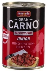 Animonda Grancarno Junior Rind Putenherzen Wołowina + Serca Indyka 400G - Mokra karma dla psów - miniaturka - grafika 8