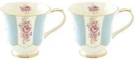 Kubki - Nuova Cer Zestaw kubków porcelanowych 2szt 0,275L R2S Heritage niebieski 1525 HEBL 1525 HEBL - miniaturka - grafika 1