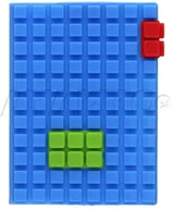 Notesy i bloczki - Unipap Notes A7/60 krata silikonowy niebieski US2021 - miniaturka - grafika 1