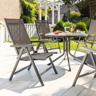 Kettler BASIC PLUS FOTEL WIELOPOZYCYJNY SREBRNO-ANTRACYTOWY 0301201-0000 (B475240) - Fotele i krzesła ogrodowe - miniaturka - grafika 6