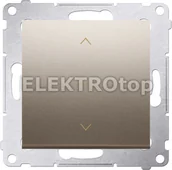 Wyłączniki światła i elektryczne - Kontakt Simon DZW1K.01/44 Łącznik żaluzjowy trójpozycyjny 1-0-2 (moduł); złoty m - miniaturka - grafika 1