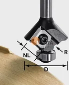 Frezy - Festool Frez do zaokrągleń z płytkami wymiennymi HW S8 HW R1,5 D28 KL12,7OFK 499 (499810) - miniaturka - grafika 1