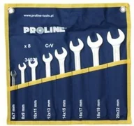 Klucze i nasadki - Profix Klucze oczkowo-płaski w etui 8szt. 6-22 - miniaturka - grafika 1