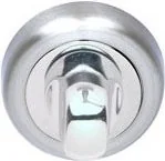 Szyldy i rozety - VDS Rozeta okrągła WC R2 CHROM/CHROM SATYNA 10-1196 - miniaturka - grafika 1