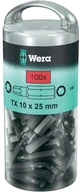 Klucze i nasadki - Wera Bit z końcówką Torx T 25 867/1 Z TORX DIY 100 SiS stal narzędziowa Stal stopowa twardy D 6.3 100 szt - miniaturka - grafika 1