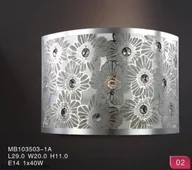 Lampy ścienne - Italux Kinkiet nowoczesny 1pł GARDENIA MB103503-1A - miniaturka - grafika 1