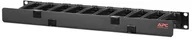 Akcesoria do szaf serwerowych - APC Horizontal Cable Manager, 1U x 4" Deep, Single-Sided with Cover AR8602A - miniaturka - grafika 1