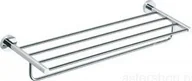 Półki łazienkowe - Bemeta Półka na ręczniki z relingiem OMEGA E 104105072 - miniaturka - grafika 1