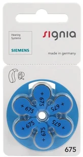 Siemens 6 x baterie do aparatów słuchowych Signia 675 MF - Baterie i akcesoria - miniaturka - grafika 2