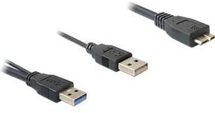 Delock Kabel USB 3.0-A Stecker auf USB 3.0-micro B Stecker/USB 2.0-A Stecker (82909) - Kable USB - miniaturka - grafika 3