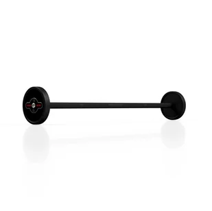 Marbo Sport Sztanga gumowana prosta 10 kg czarna MW-SG-10-K4 - Sztangi - miniaturka - grafika 3