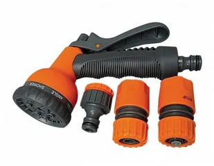 Zestaw zraszający z pistoletem 8 funkcji, 4 sztuki - Węże ogrodowe i zraszacze Zestaw zraszający z pistoletem 8 funkcji, 4 sztuki - Węże ogrodowe i zraszacze - miniaturka - grafika 1