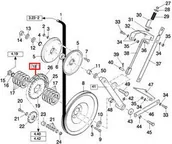 Części i akcesoria do maszyn rolniczych - CNH ŁAŃCUCH NAPĘDU PRZENOŚNIKA KŁOSOWEGO, PODSIEWACZA 84000317 - miniaturka - grafika 1