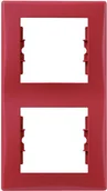 Wyłączniki światła i elektryczne - Schneider Electric Polska Sp. z o.o. SCHNEIDER SEDNA ramka Podwójna PION CZERWON - miniaturka - grafika 1
