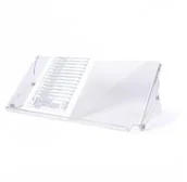 Pojemniki biurowe - Dataflex 49.400 Addit deska z klipsem na dokumenty, regulacja wysokości 136  206 MM w 6 krokach, przezroczysty 49.400 - miniaturka - grafika 1