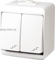 Wyłączniki światła i elektryczne - Karlik Łącznik Podwójny schodowy JUNIOR WHE-7 - miniaturka - grafika 1