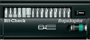 Wera zestaw bitów (grotów) Bit-CheckR Torsion z uchwytem RapidaptorR 05056440001 - Bity - miniaturka - grafika 3