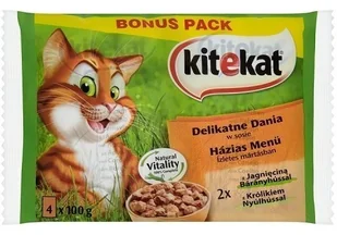 Kitekat Delikatne Dania W Sosie Saszetki 4X100G - Mokra karma dla kotów - miniaturka - grafika 2