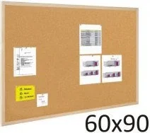 BI-OFFICE Tablica korkowa rama drew. 60x90cm - Tablice i flipcharty - miniaturka - grafika 3