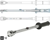Klucze i nasadki - Hazet Klucz dynamometryczny z grzechotką 1/2" 12.5 mm) 6128-1CT Moment obrotowy 67.8 339 Nm - miniaturka - grafika 1