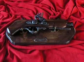 Repliki - broń - WŁOCHY TABLO DO EKSPOZYCJI PISTOLETÓW SKAŁKOWYCH I KAPISZONOWYCH - miniaturka - grafika 1