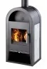 Piece wolnostojące - Haas+Sohn piec wolnostojący NIVALA z wymiennikiem wodnym szare boki - miniaturka - grafika 1