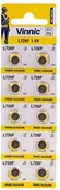Baterie i akcesoria - Vinnic 10 x bateria alkaliczna mini G2 AG2 L726 SR726 SR59 396 556 29 RW411 - miniaturka - grafika 1