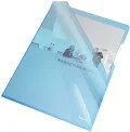Teczki i skoroszyty - Esselte Ofetówki, krystaliczne, sztywne, A4, 150MIC, 25sztuk, niebieska 55435 - miniaturka - grafika 1