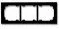 Klawisze i ramki - Karlik Ramka uniwersalna potrójna czarna 12DR-3 - miniaturka - grafika 1