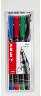 Stabilo International Gmbh - Foliopis, grubość lini M - 1mm, 4 szt 843/4 - Foliopisy - miniaturka - grafika 3