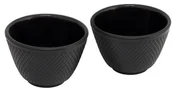 Wystrój wnętrz - Bredemeijer Jang azjatycke filiżanki do herbaty z żeliwa, wypustki na zewnętrznej powierzchni, kolor czarny G004Z - miniaturka - grafika 1