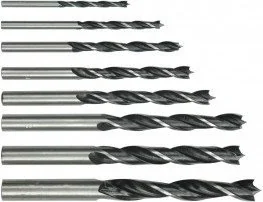 Vorel Wiertła do drewna 3-10mm. kpl.8 szt. w etui 22380 - Wiertła - miniaturka - grafika 2