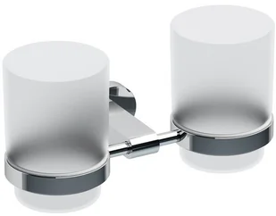 Ravak CHROME - komplet kubków szklanych z Uchwytem ściennym X07P189 - Akcesoria łazienkowe - miniaturka - grafika 2