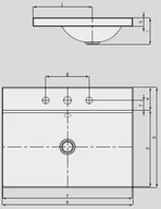 Umywalki - Kaldewei Silenio 3040 60x46x4 903906303001 - miniaturka - grafika 1