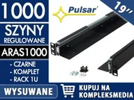 Akcesoria do szaf serwerowych - PULSAR Wysuwana szyna do szafy RACK 19 ARAS1000 czarna / W PAKIETACH KUPISZ TANIEJ! ARAS1000 - miniaturka - grafika 1