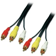 Kable - Lindy 35544 Kabel Premium AV 3x RCA - 3x RCA (composite + audio) - 10m - miniaturka - grafika 1