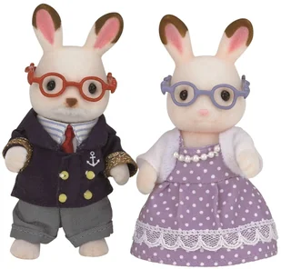 Sylvanian Families Babcia i dziadek czekoladowe króliki - Figurki dla dzieci - miniaturka - grafika 2