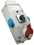 Rozdzielnie elektryczne - Orno Polska Rozdzielnica 1X32A/5P, 2X250V, OKIENKO, WYŁĄCZNIK 0-1 ROS 5/X-1 - miniaturka - grafika 1