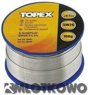 Topex Stop lutowniczy, 1mm, do elektrotechniki, 100g, , 44E522 - Akcesoria do lutowania - miniaturka - grafika 2