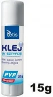 Kleje biurowe - Tetis Klej w sztyfcie BG112-B 15g bezbarwny - miniaturka - grafika 1