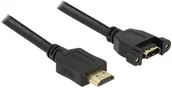 Kable - Delock Przedłużacz HDMI 85102 [1x złącze męskie HDMI 1x złącze żeńskie HDMI] 1 m czarny - miniaturka - grafika 1