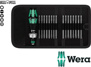 Wera Kraftform Compact 60 RA bit holder-screwdriver set 1/4 17-pieces 05051040001 - Bity - miniaturka - grafika 2