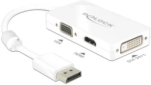 Delock Przejściówka adapter DisplayPort VGA HDMI DVI 62655 [1x Złącze DisplayPort 1x Złącze VGA HDMI DVI 25-pin] - Złącza, przejściówki, adaptery - miniaturka - grafika 3