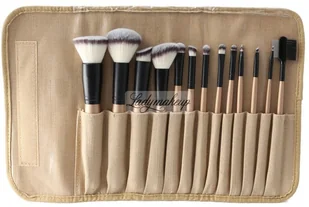 LancrOne SUNSHADE MINERALS - Zestaw 13 pędzli do makijażu + etui z naturalnego lnu - 13/3 - Pędzle do makijażu - miniaturka - grafika 2