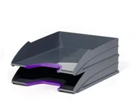 Półki na dokumenty - Durable Zestaw dwóch tacek VARICOLOR TRAY DUO fioletowy - miniaturka - grafika 1