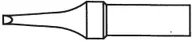 Akcesoria do lutowania - Weller Grot lutowniczy płaski 1 6 mm ET-R - miniaturka - grafika 1