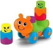 Klocki - Fisher Price Wesołe klocki - Gąsienica na kółkach - miniaturka - grafika 1